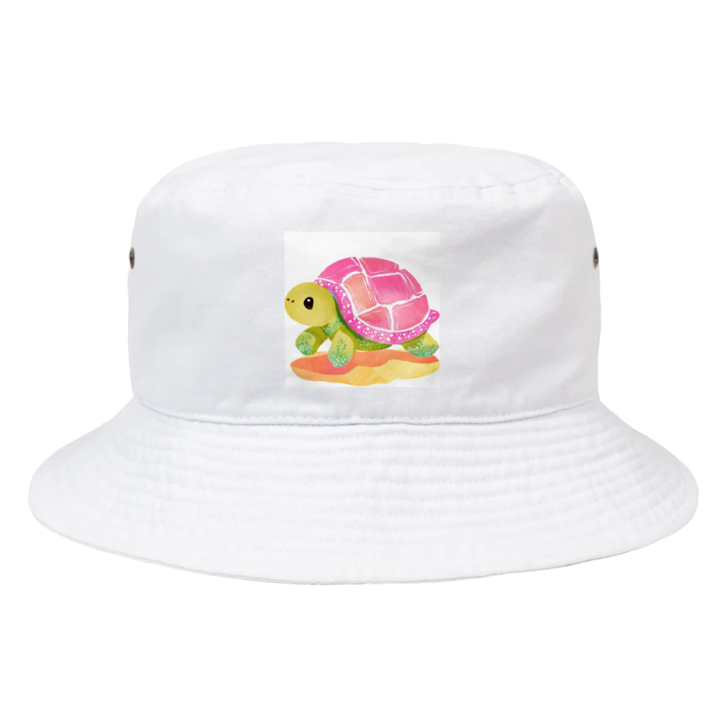 udのかわいいカメのイラストグッズ Bucket Hat