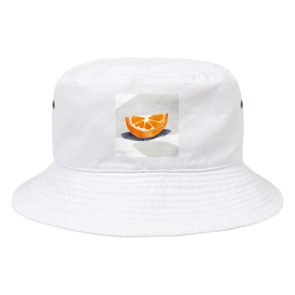 萌え断グッズのオレンジの断面 -隠れハート- Bucket Hat