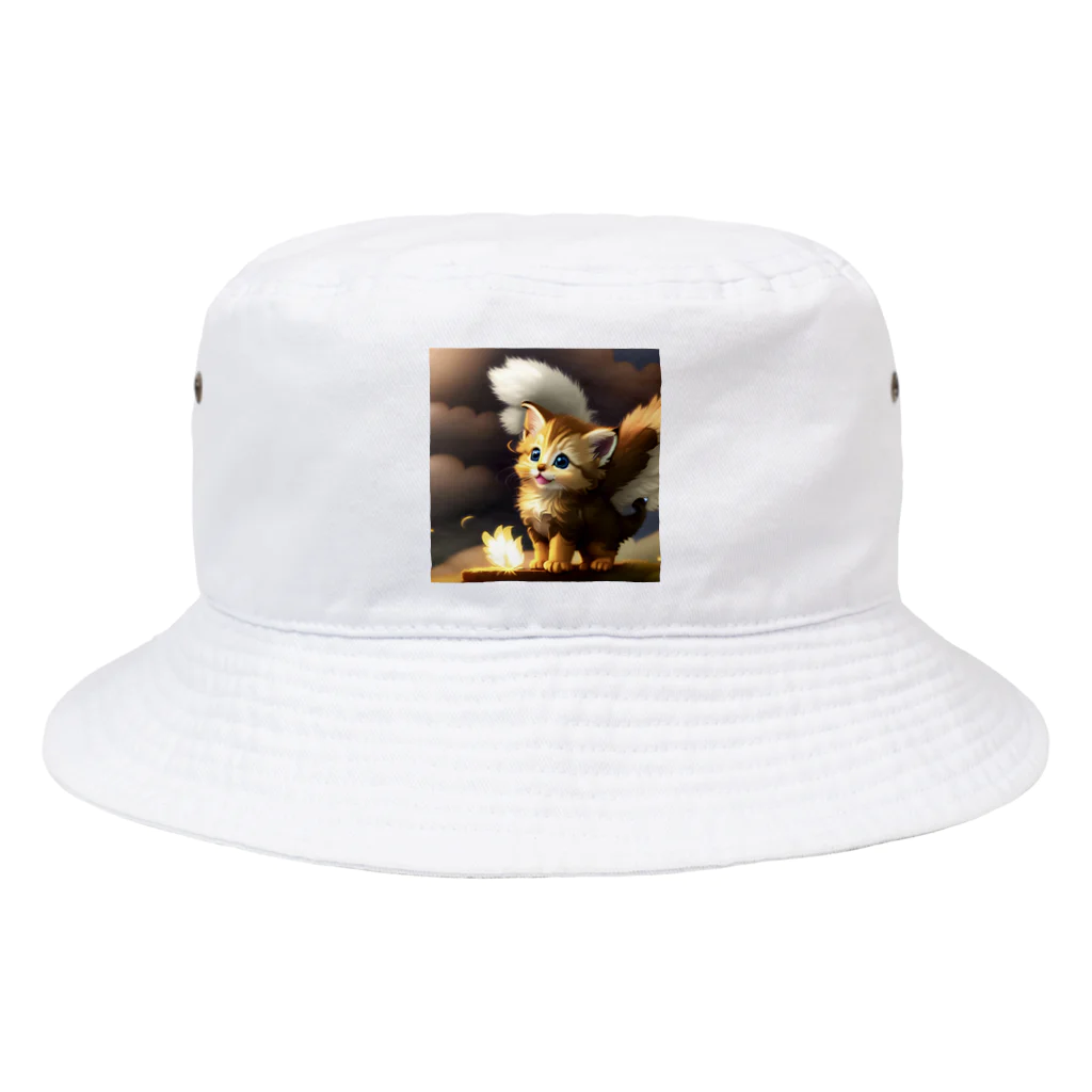 Angel Wingのにゃんこ天使 Bucket Hat