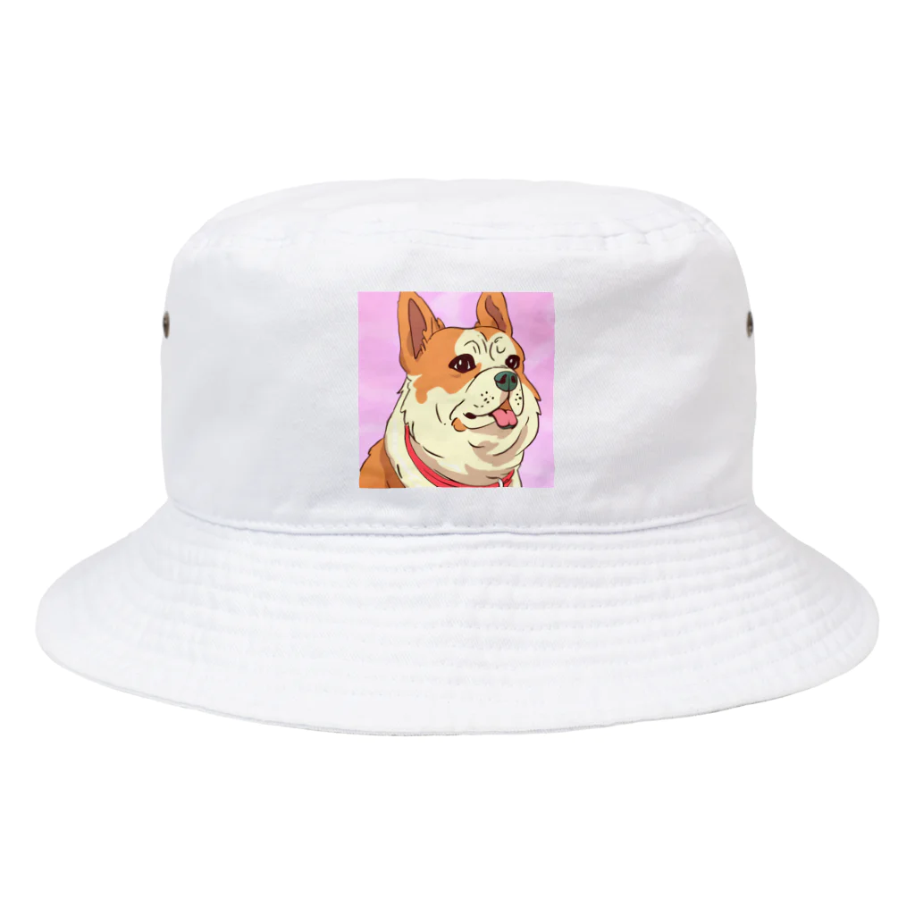 まさのお店の人懐こい犬 Bucket Hat