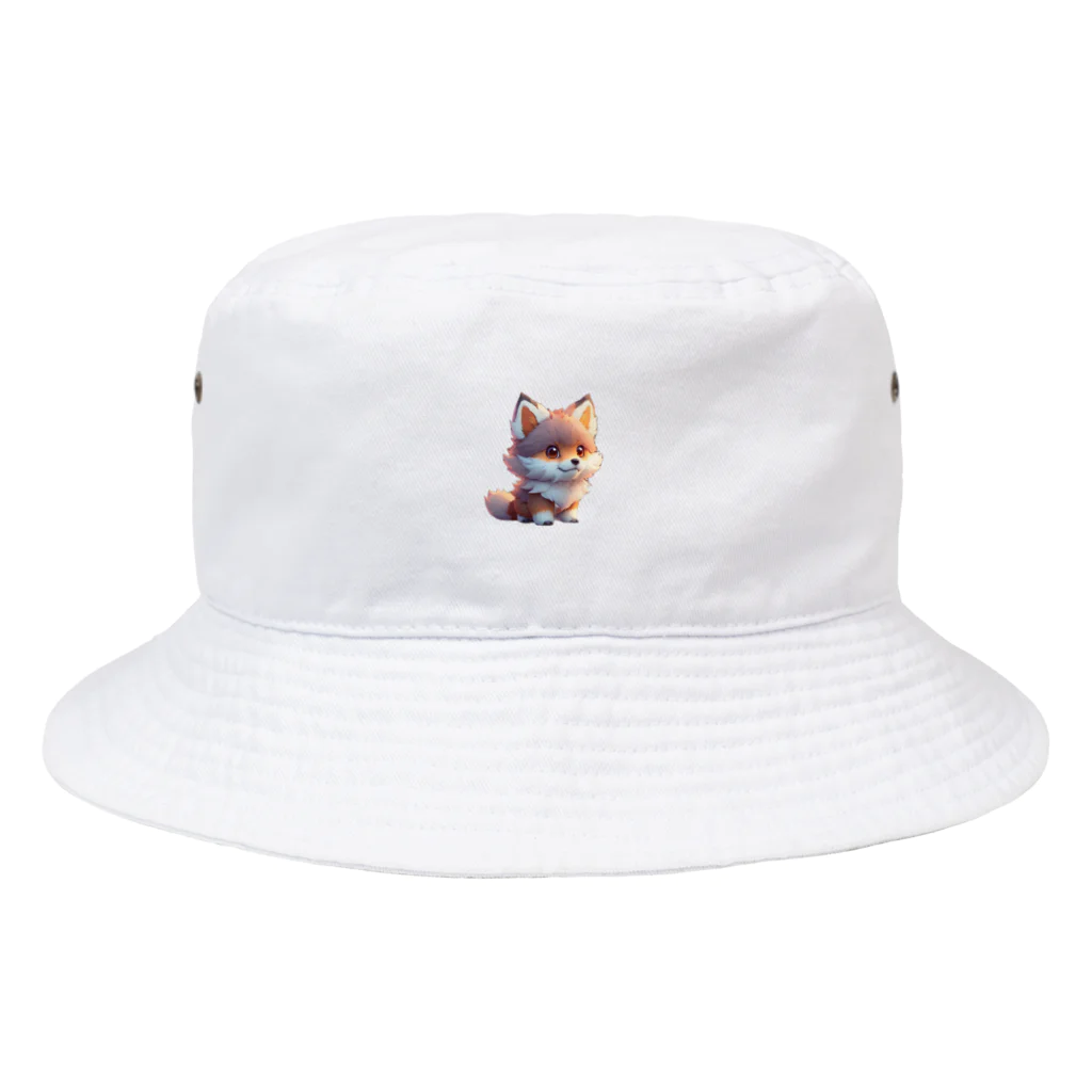 romi-yuのキツネくん Bucket Hat