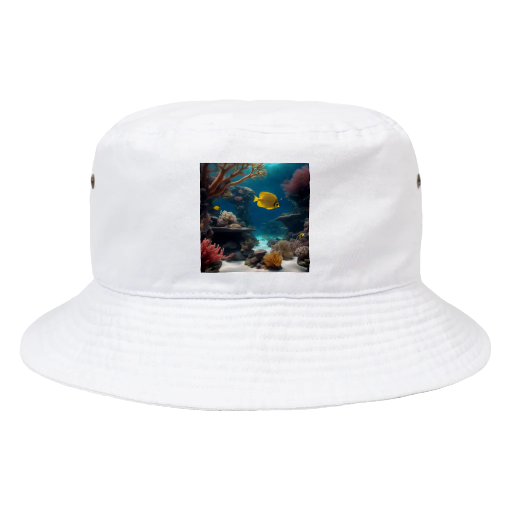 DapperMixの魚の楽園、海底の宝グッズ Bucket Hat