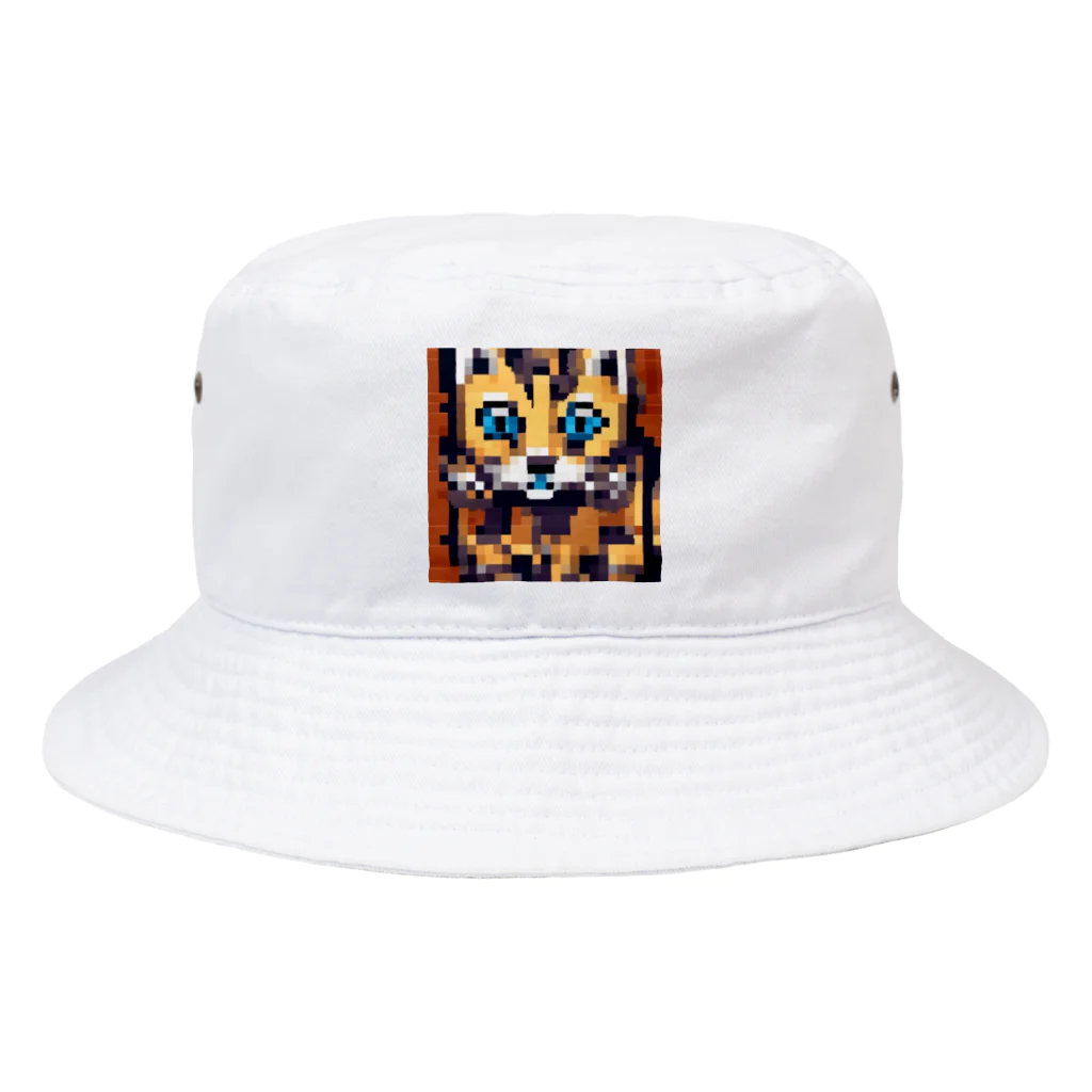 Dondon_designのドットオセロット Bucket Hat