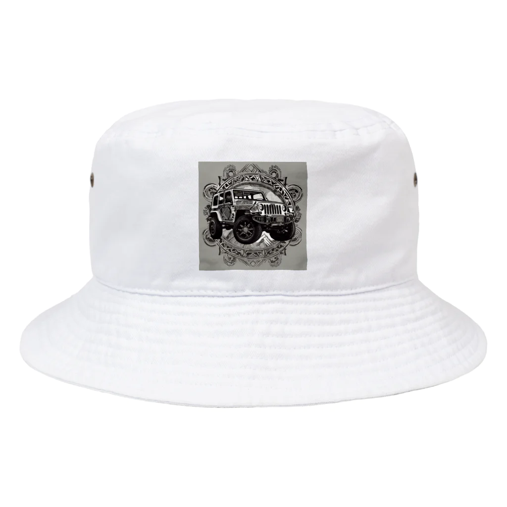 yougawhogaのトライバル　ジープ1 Bucket Hat