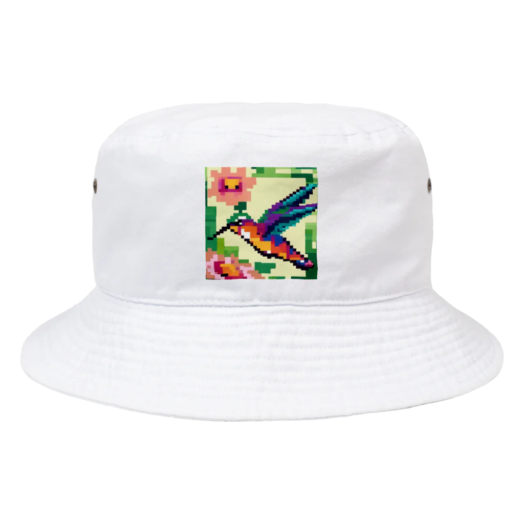 sam-chのドット絵ハチドリ Bucket Hat