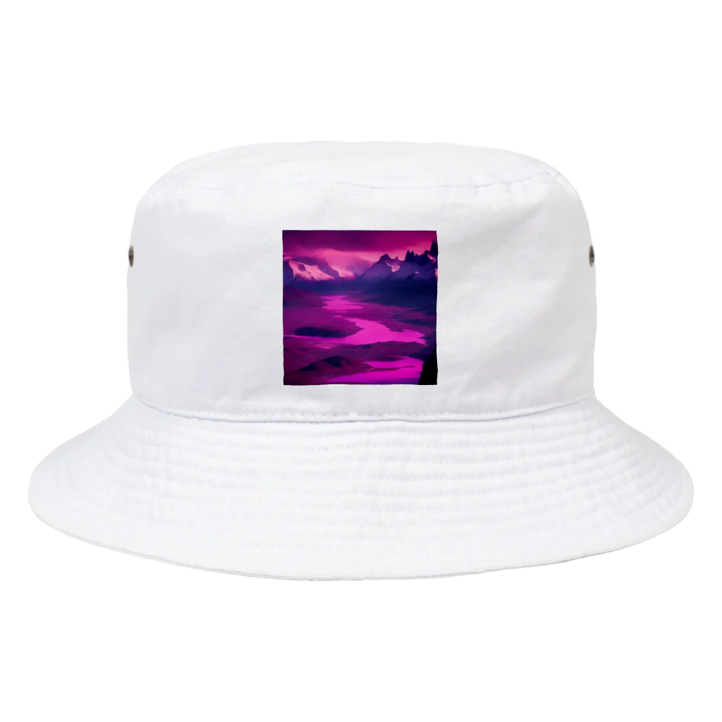 YoMiTの有名な観光スポットをイメージした画像：パタゴニア（アルゼンチン、チリ） Bucket Hat