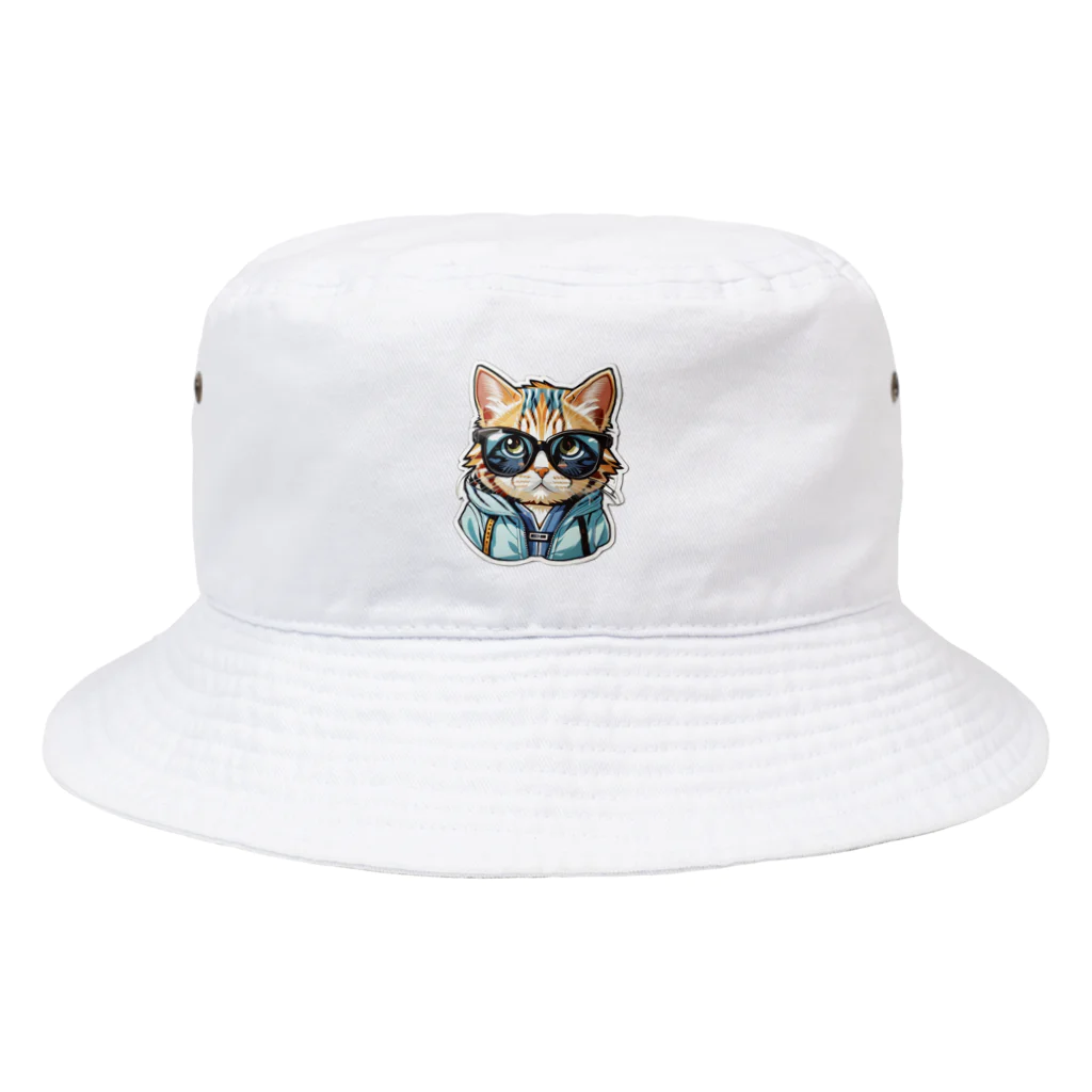 R-KAMIのサングラス猫2 Bucket Hat