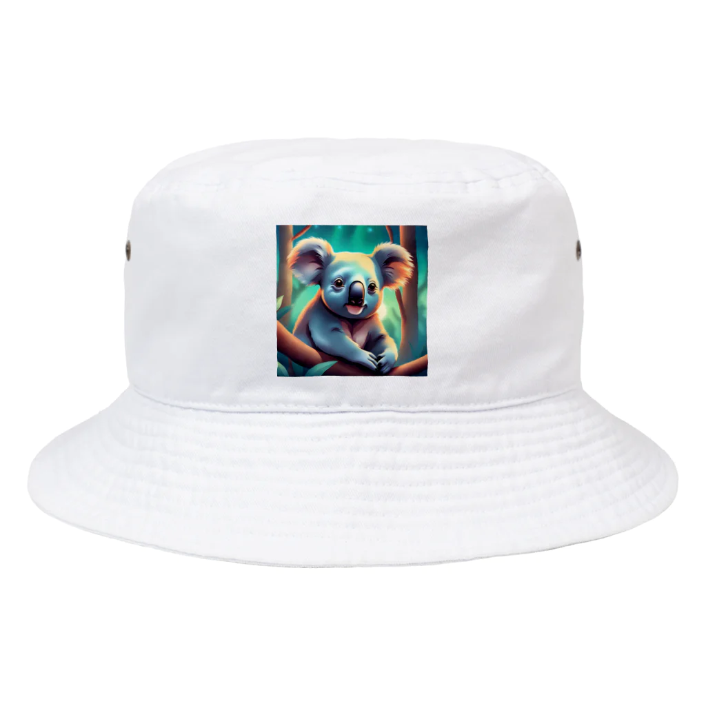 安田ワールドのコアラのイラストグッズ Bucket Hat