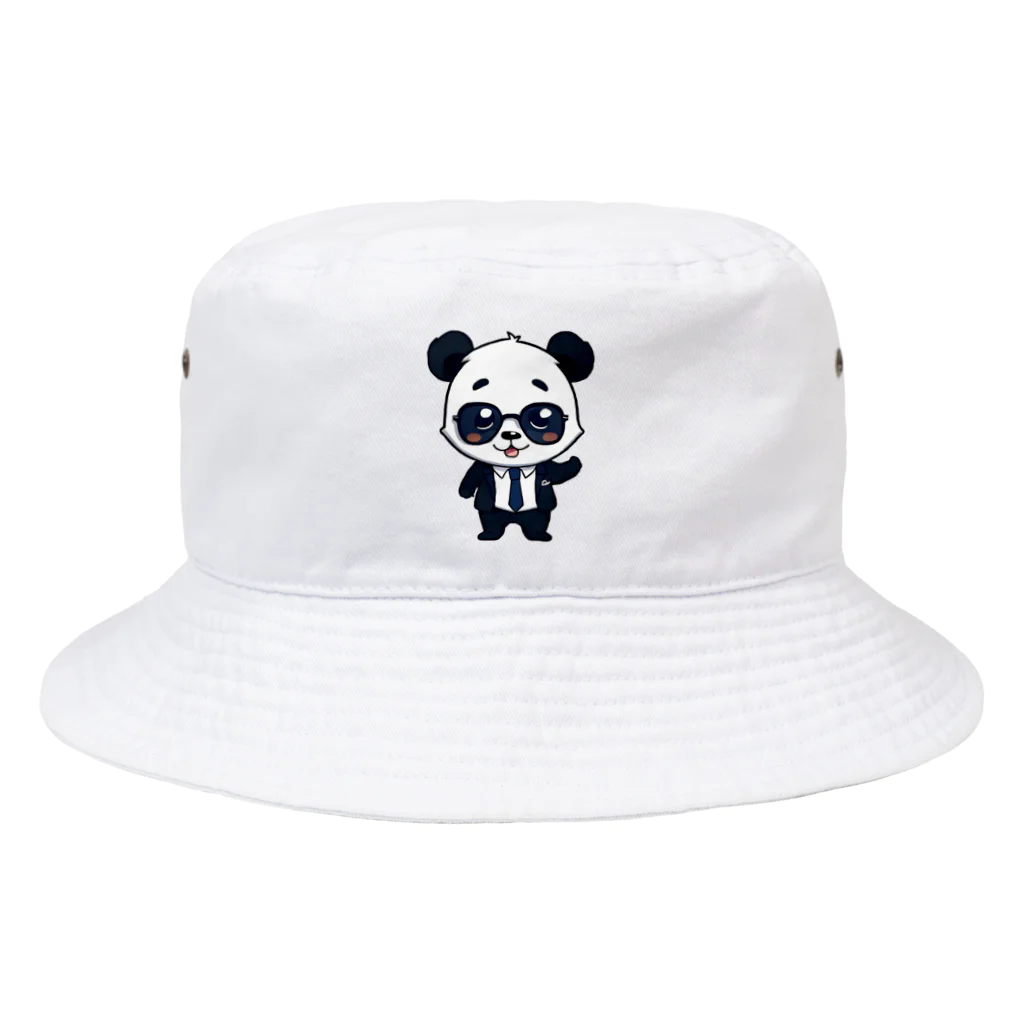 安田亜村 バックヤードの安田亜村パンダスキン Bucket Hat