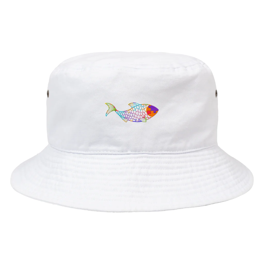 mumusの魚　jigsaw pals Bucket Hat