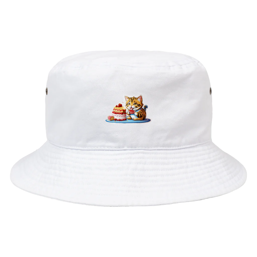 Auraのぱくぱくネコちゃん Bucket Hat