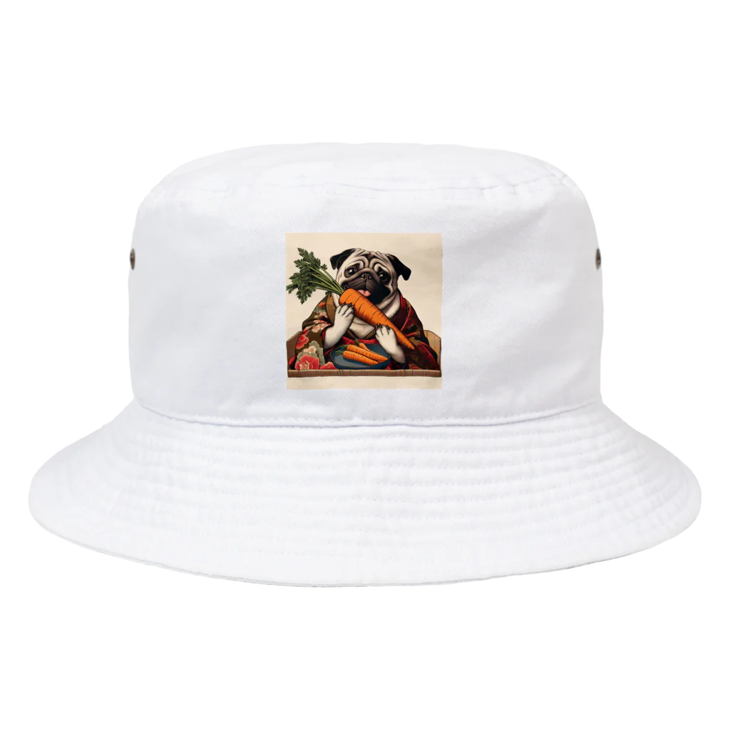 sa_ttyonnのにんじんを持つ パグ Bucket Hat