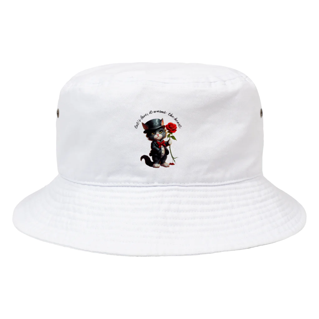 yasunekoの黒猫(ソックス) Bucket Hat