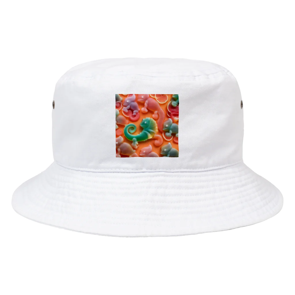 ぽてとのフルーツゼリーカメレオン Bucket Hat