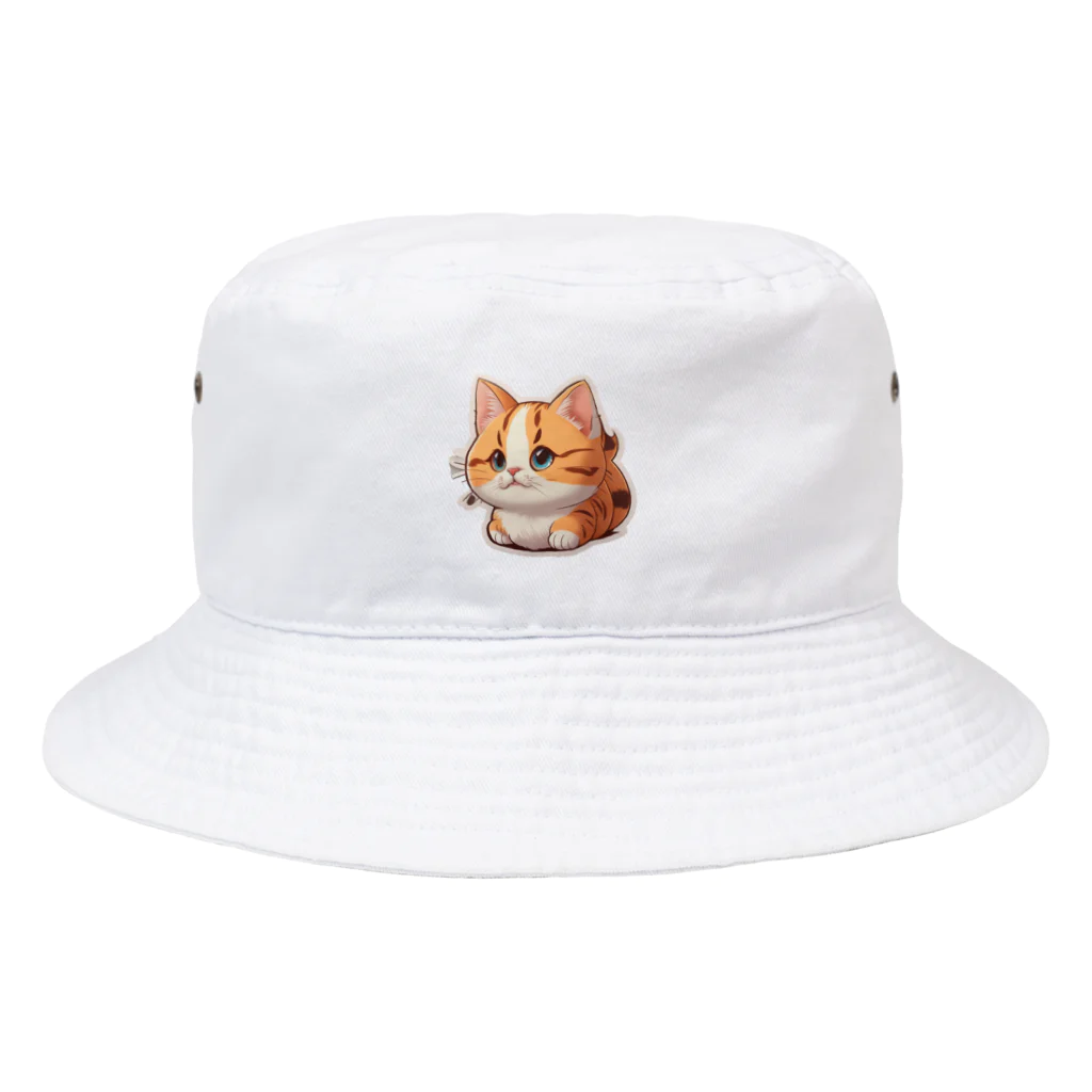 Auraのまん丸猫ちゃん Bucket Hat