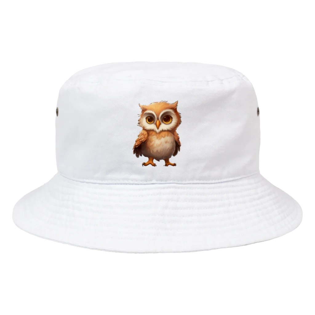 ふーすけショップの可愛いフクロウ Bucket Hat