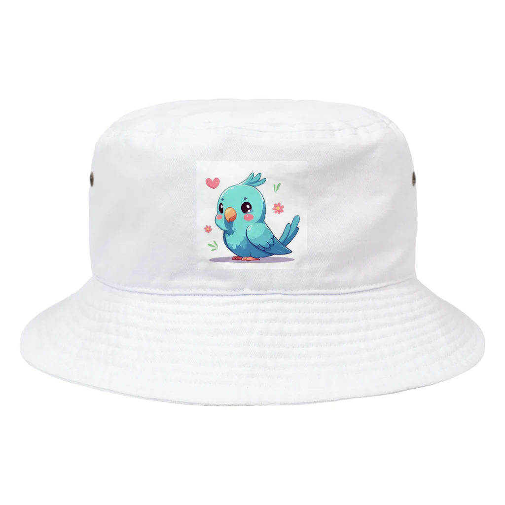 終わらない夢🌈の幸せの青いインコちゃん💞 Bucket Hat