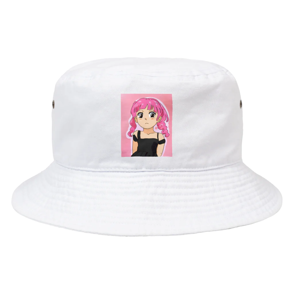 ワンダーワールド・ワンストップのピンク髪の少女 Bucket Hat