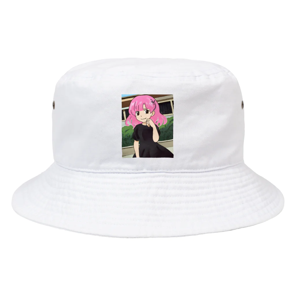 ワンダーワールド・ワンストップのピンク髪の少女③ Bucket Hat