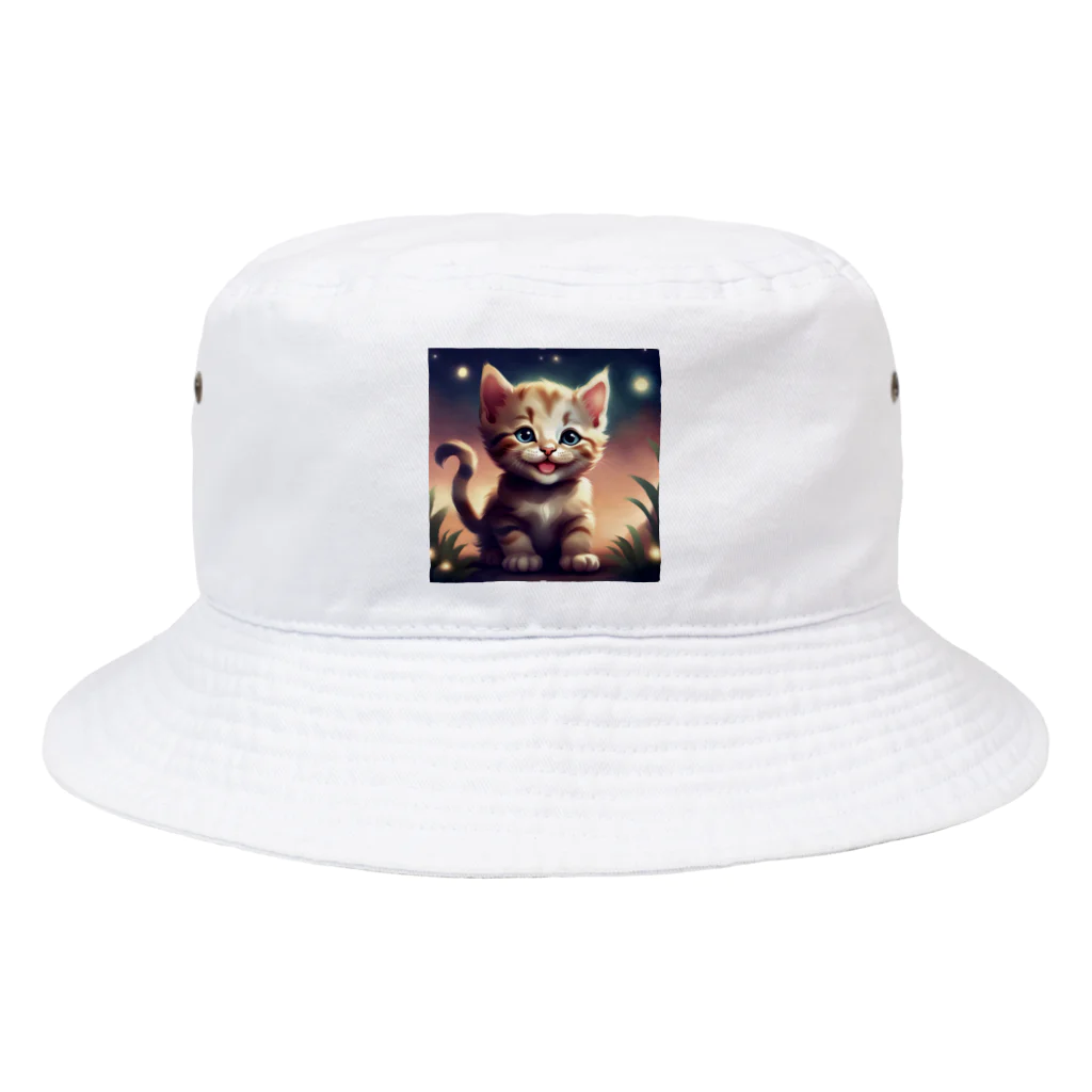 オタカラ館の笑顔の子猫グッズ Bucket Hat