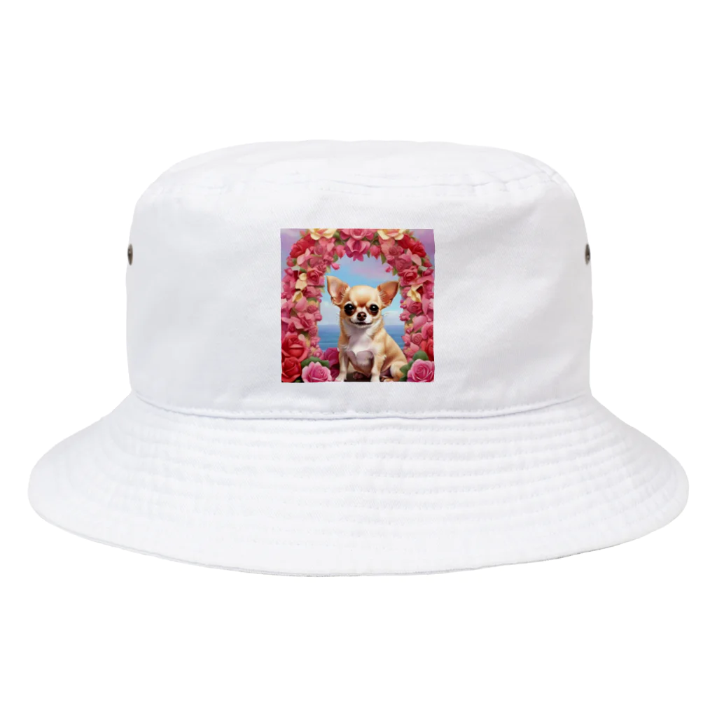 チワワ愛好家ショップの王室の秘密とチワワと薔薇 Bucket Hat