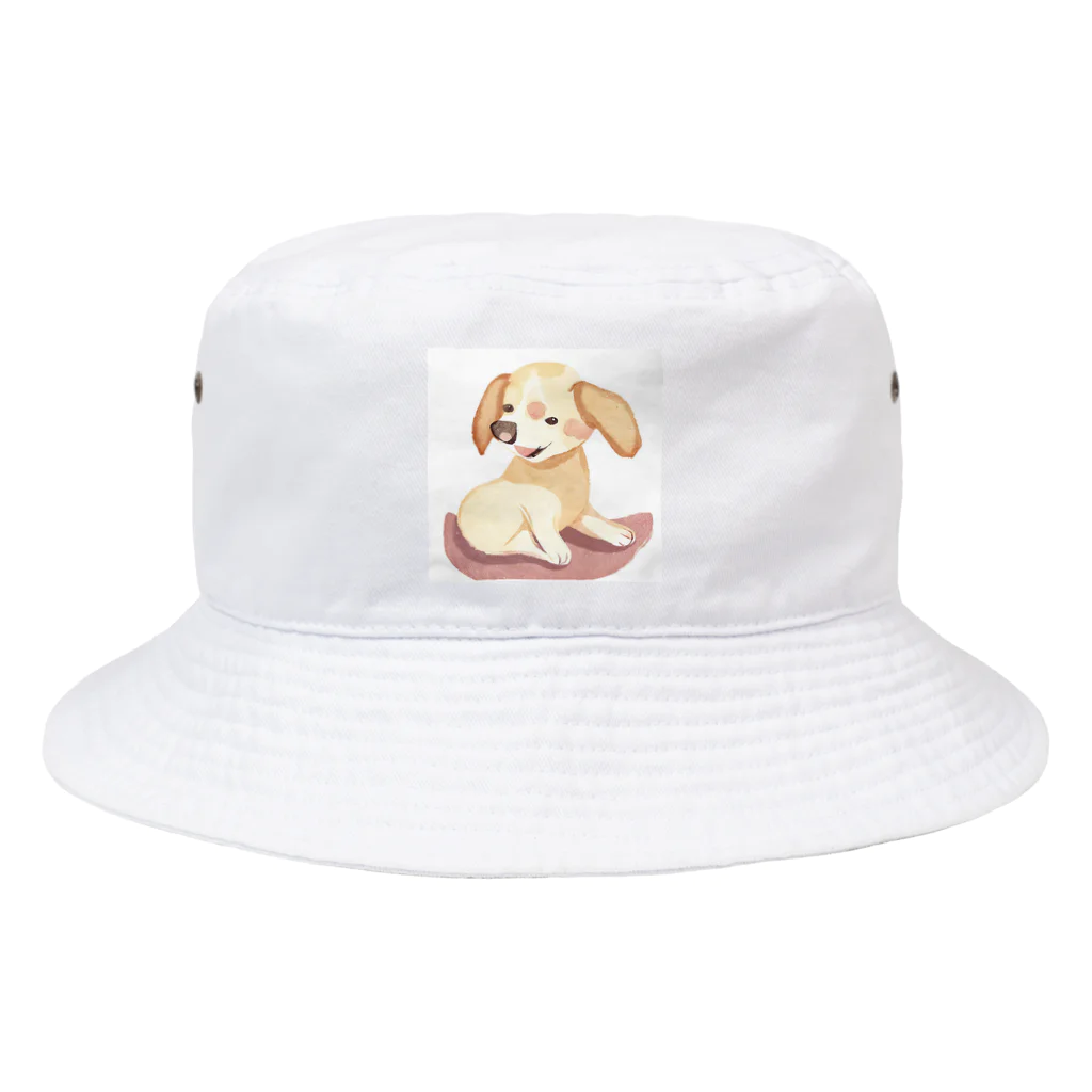 キャプテンのかわいい犬のイラストグッズ Bucket Hat