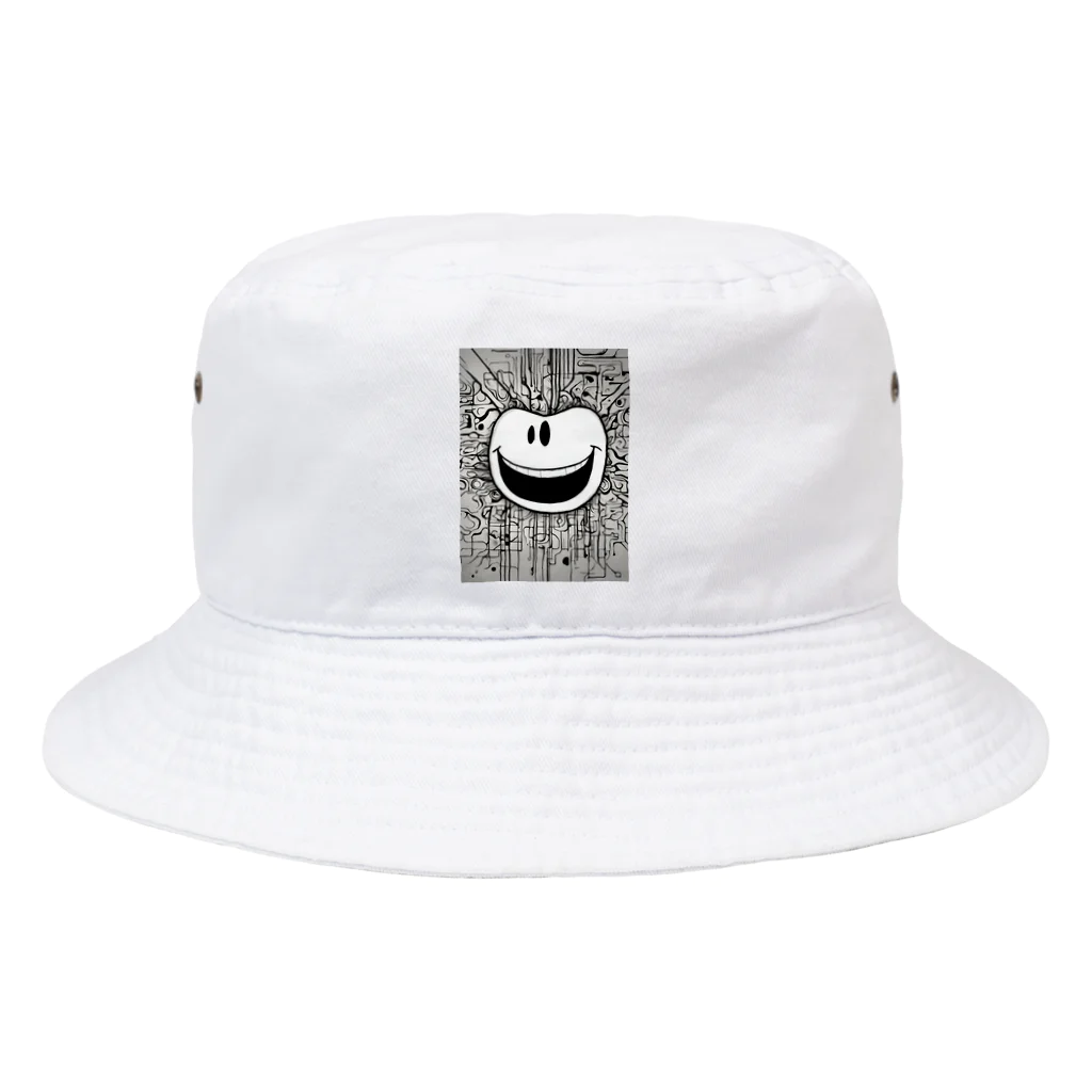 キャプテンの今日も元気にスマイルくん Bucket Hat