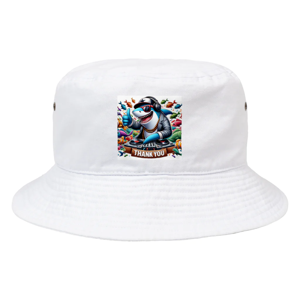 DJシャークのDJシャーク(thank you) Bucket Hat