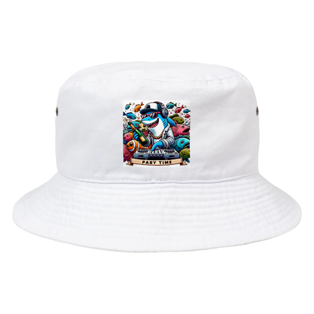 DJシャークのDJシャーク(PARY TIME) Bucket Hat