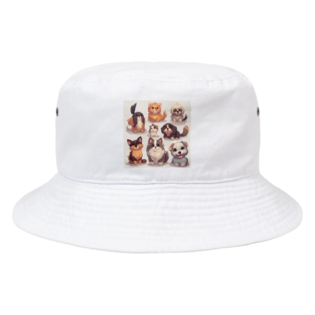 動物大好きな人必見‼️のわんちゃん大集合❤️ Bucket Hat