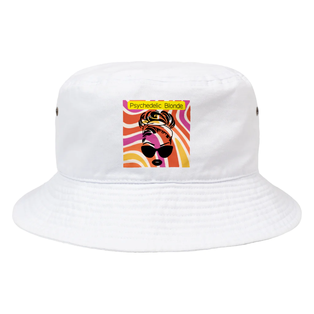 でざいん屋くろすけのPsychedelic Blonde Bucket Hat