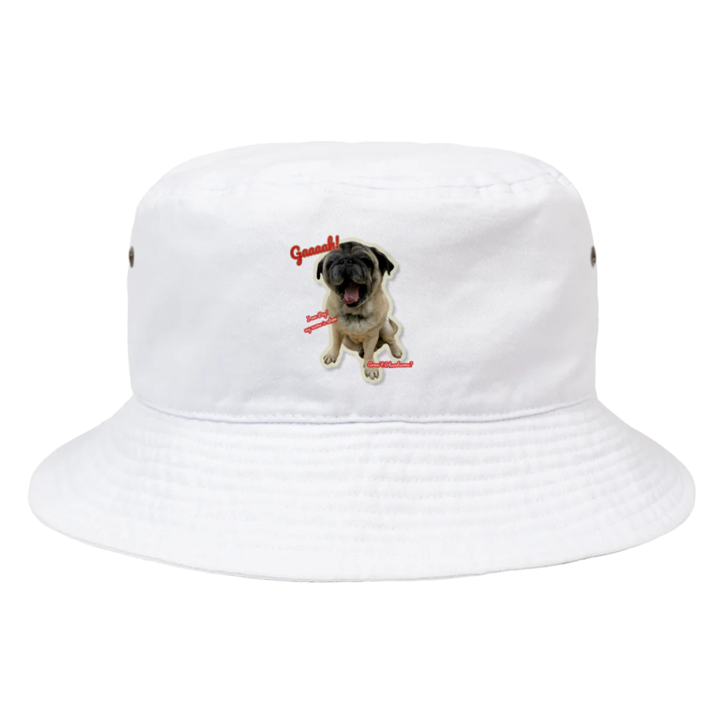 mimosaのI am Pug!　 Bucket Hat