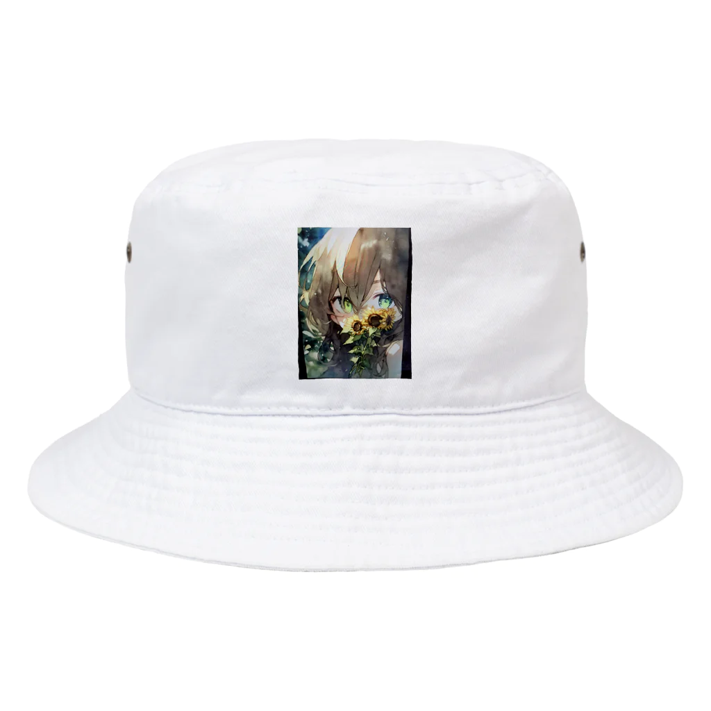 mamichin1122のひまわりで隠す娘 Bucket Hat