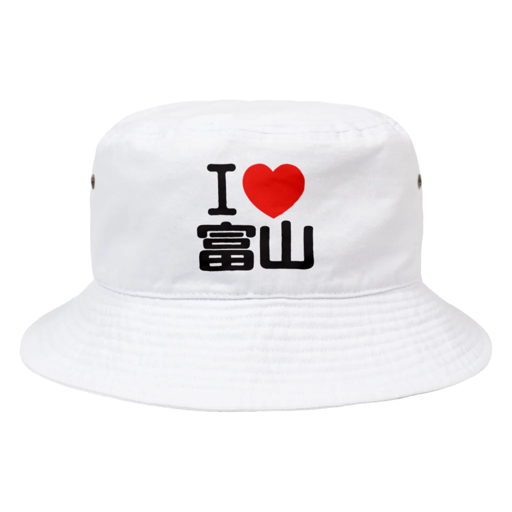 I LOVE SHOPのI LOVE 富山 Bucket Hat