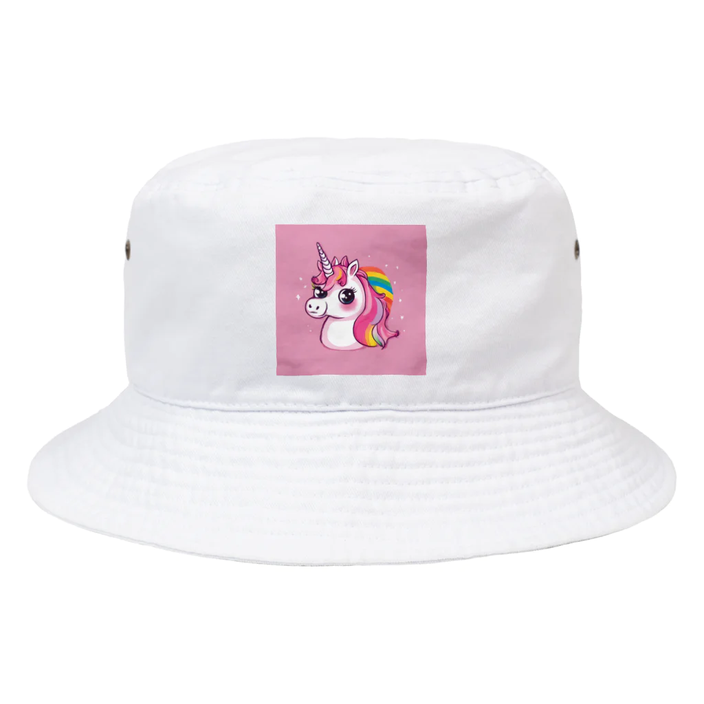 unicorn_dreamsの夢の国のピンクのユニちゃん Bucket Hat