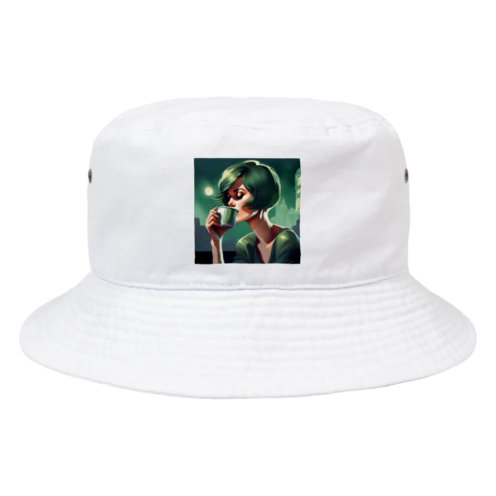 kumateruのクールビューティーグリーン Bucket Hat