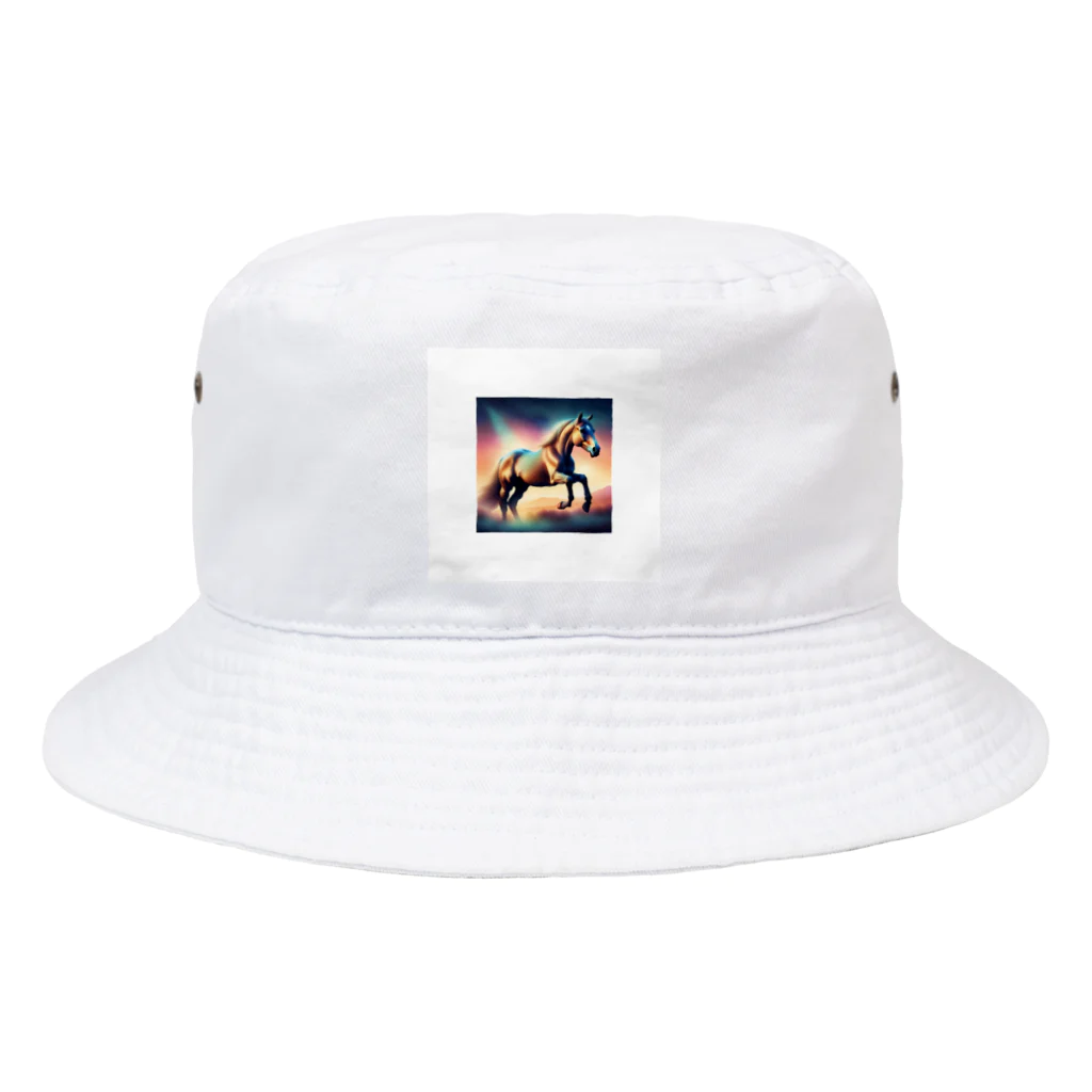 グローバル競馬の草原の魅力　馬 Bucket Hat