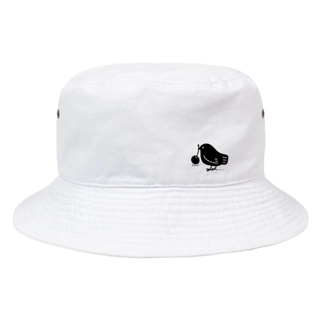 イラスト MONYAAT のワンポイント　みつぐとり Bucket Hat