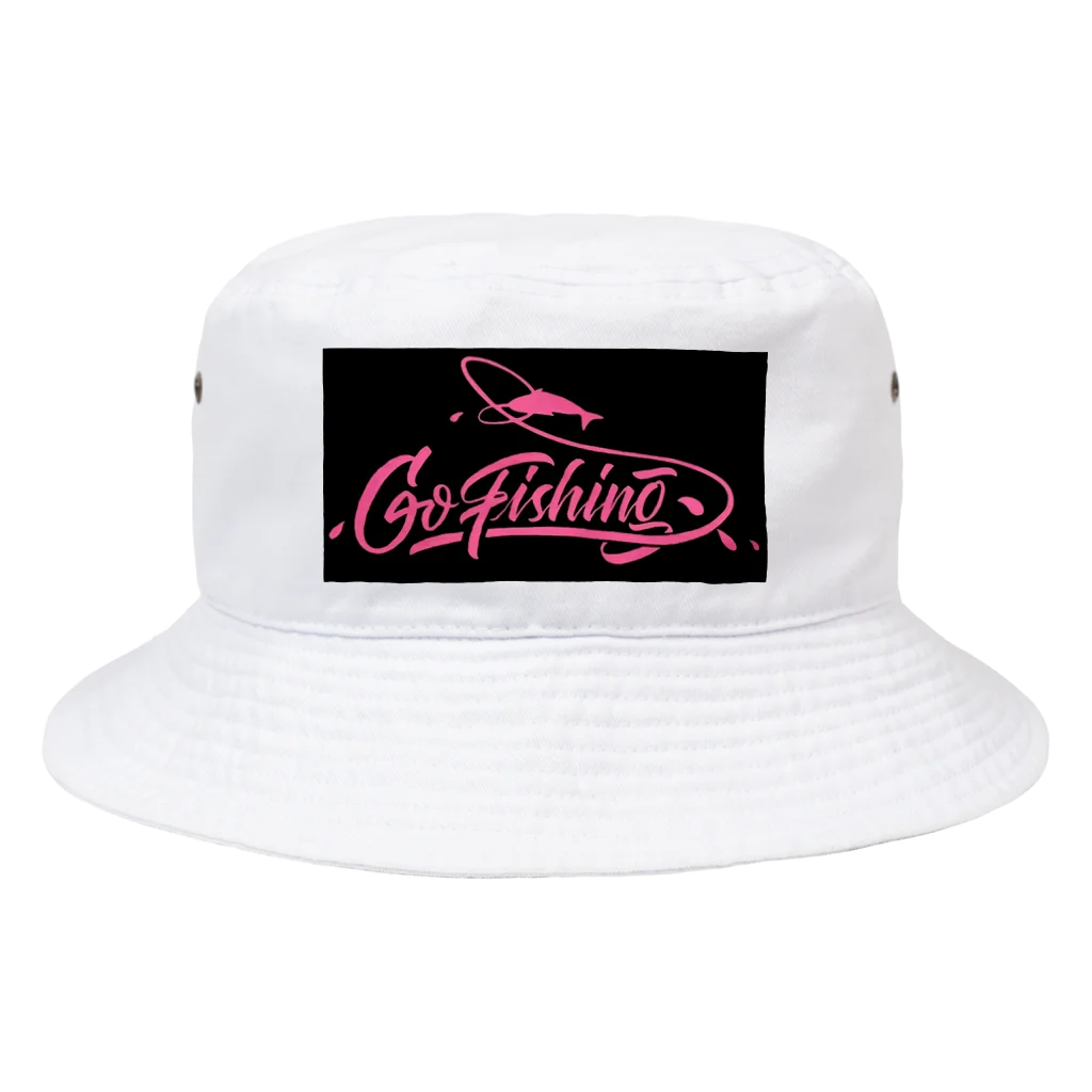 No Fishing No Life のとにかく釣りに行こう! Bucket Hat