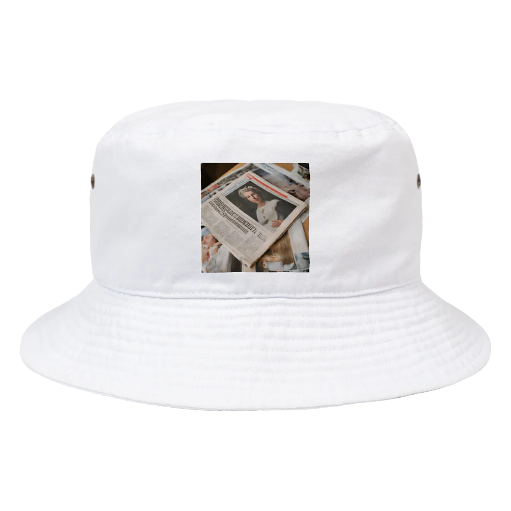 yoyoyoの英字新聞 Bucket Hat