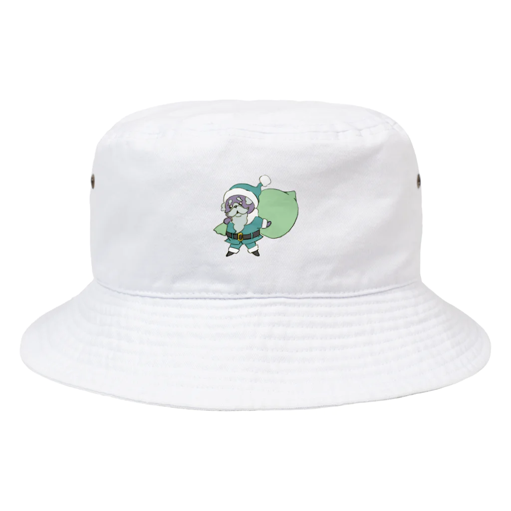 フレブルとパググッズS’IRISERの鼻ペチャクリスマス　黒パグ　 Bucket Hat