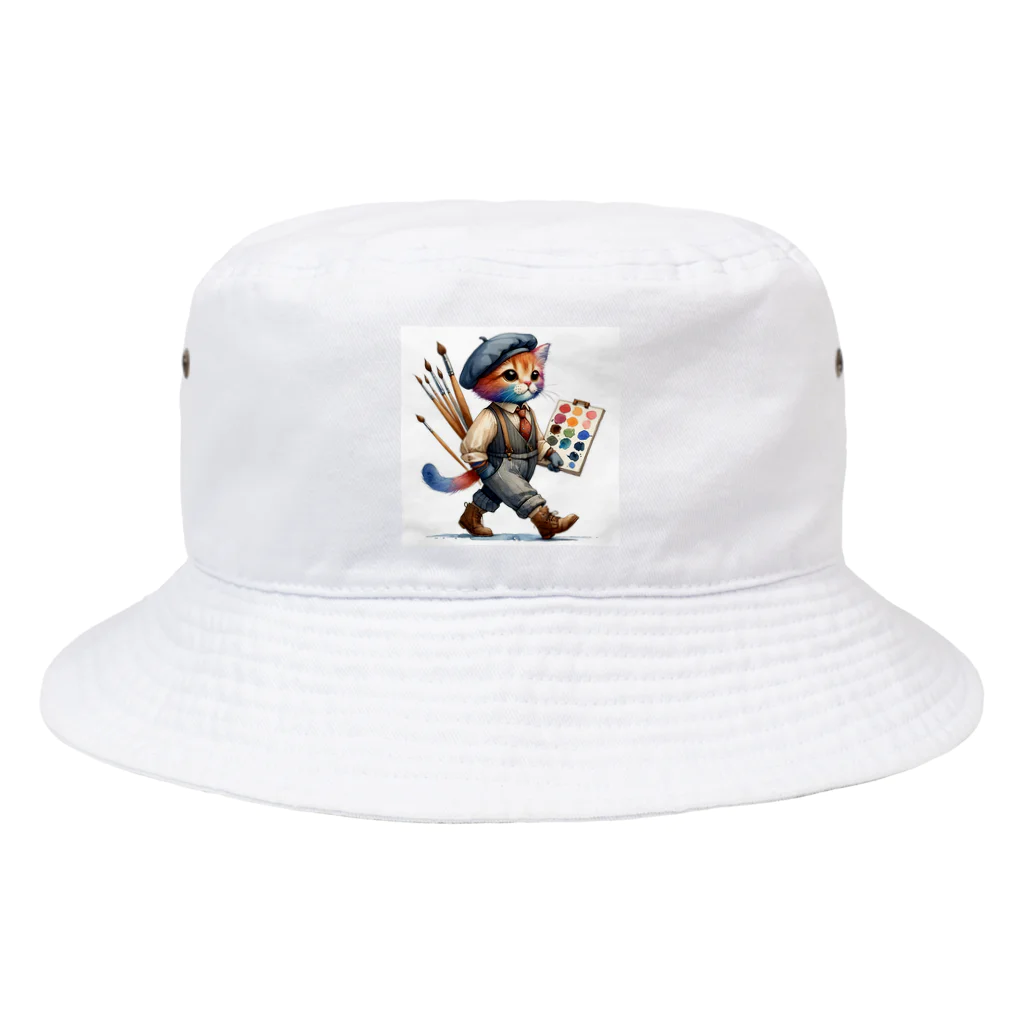 夢見る猫の箱庭のアズル Bucket Hat