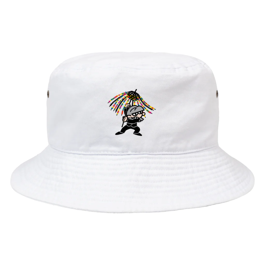 A character の花篭振り Bucket Hat