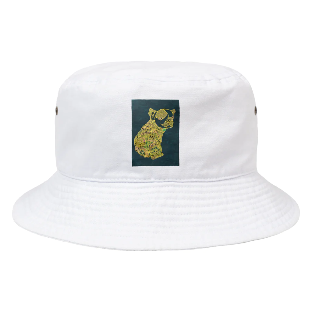 ペン画のSachikotのペン画フレンチブル君 Bucket Hat