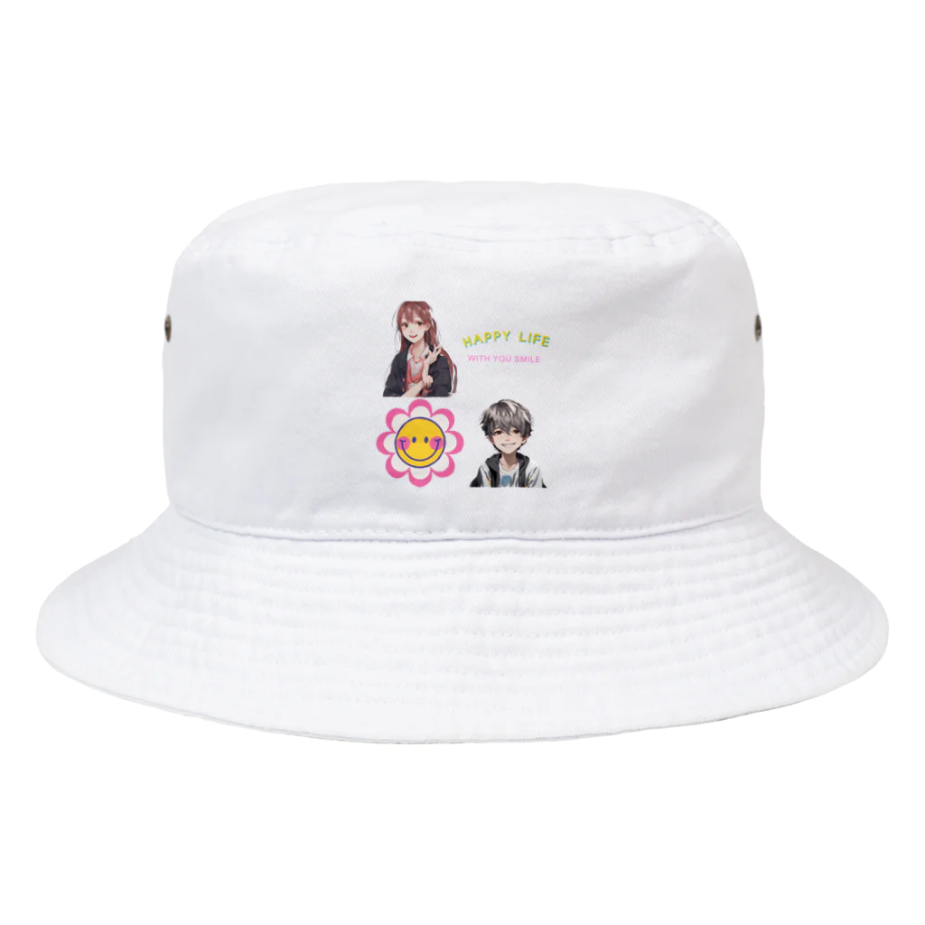 なっつ ふぁくとりーのSmile Bucket Hat