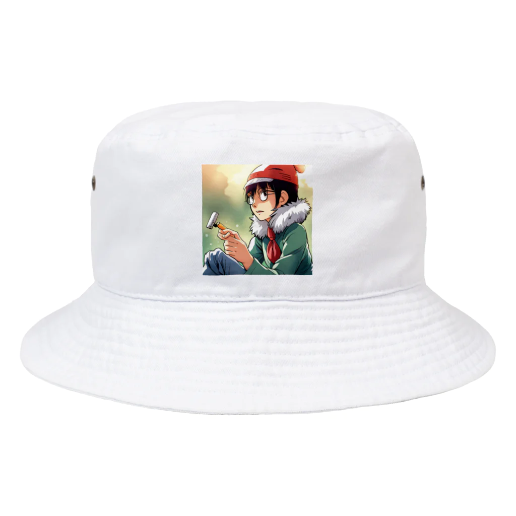 AI美女王国のドット絵のゆうこちゃん Bucket Hat