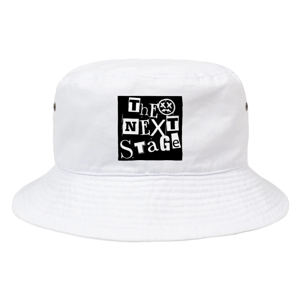 B-BRIGHT'sのtNSロゴ B&W punk ver. Bucket Hat