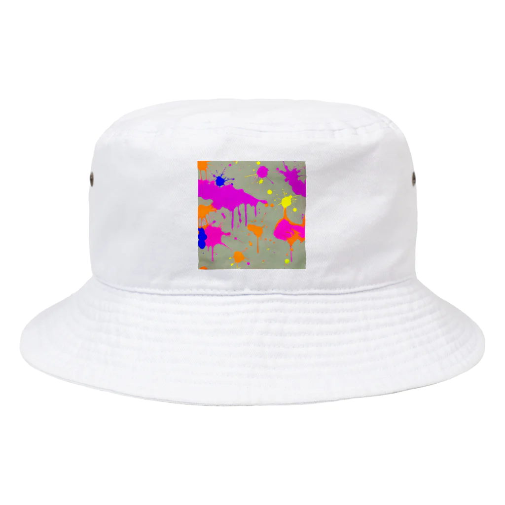 NeonLeakのペンキちゃん4 Bucket Hat