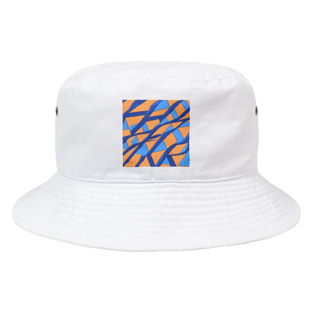 理系大学院生の出力のティールオレンジ Bucket Hat