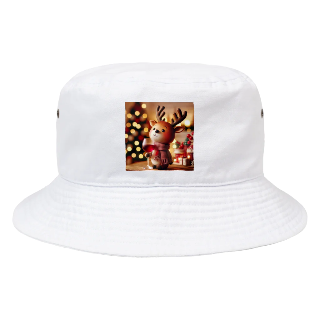 たまき工房の呑(どん)となかいinクリスマス　デフォルメver Bucket Hat